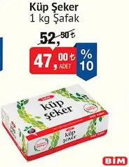 ŞAFAK KÜP ŞEKER 1 KG fiyat ve kampanya bilgisi